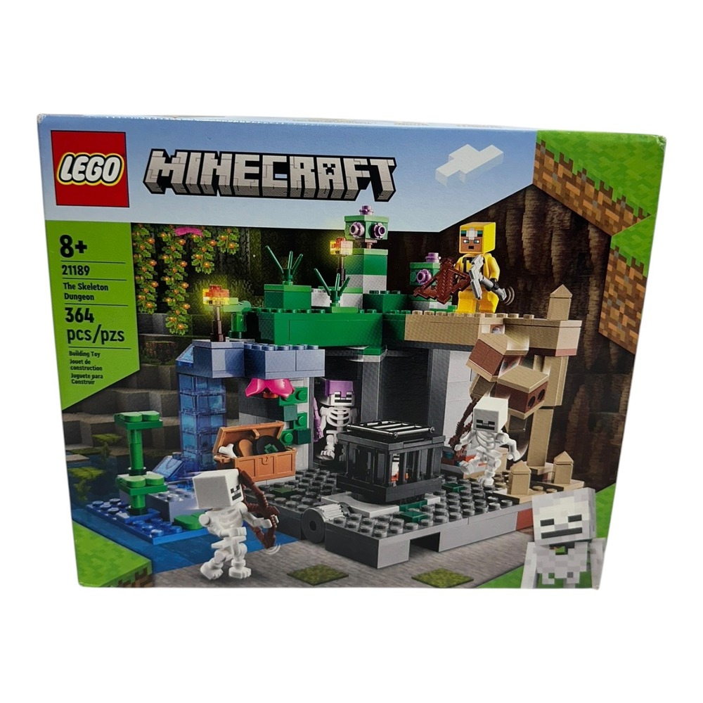 LEGO Minecraft The Skeleton Dungeon 21189 364 Pieces New Sealed Damaged Box